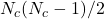 N_c(N_c-1)/2