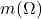 m(\Omega)