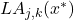 LA_{j,k}(x^*)