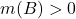 m(B)>0