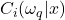 C_i(\omega_q|x)