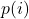 p(i)