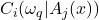 C_i(\omega_q|A_j(x))