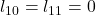 l_{10}=l_{11}=0