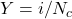 Y=i/N_c