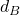 d_B